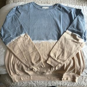 Treasure & Bond two-tone lightweight sweatshirt